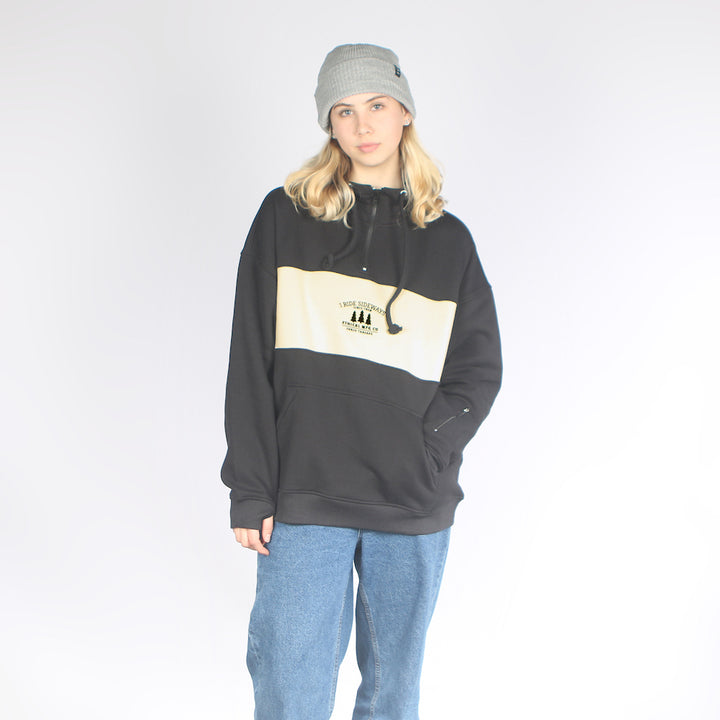 Swipe DWR Oversized Hoodie Black/Tan