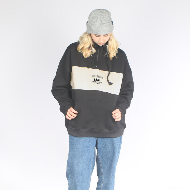 Swipe DWR Oversized Hoodie Black/Tan