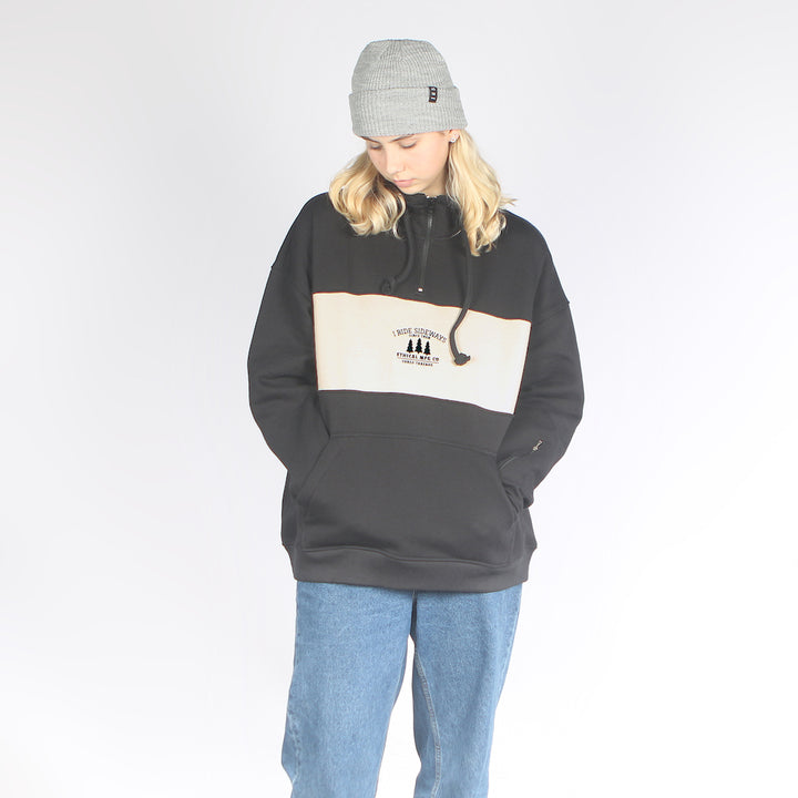 Swipe DWR Oversized Hoodie Black/Tan