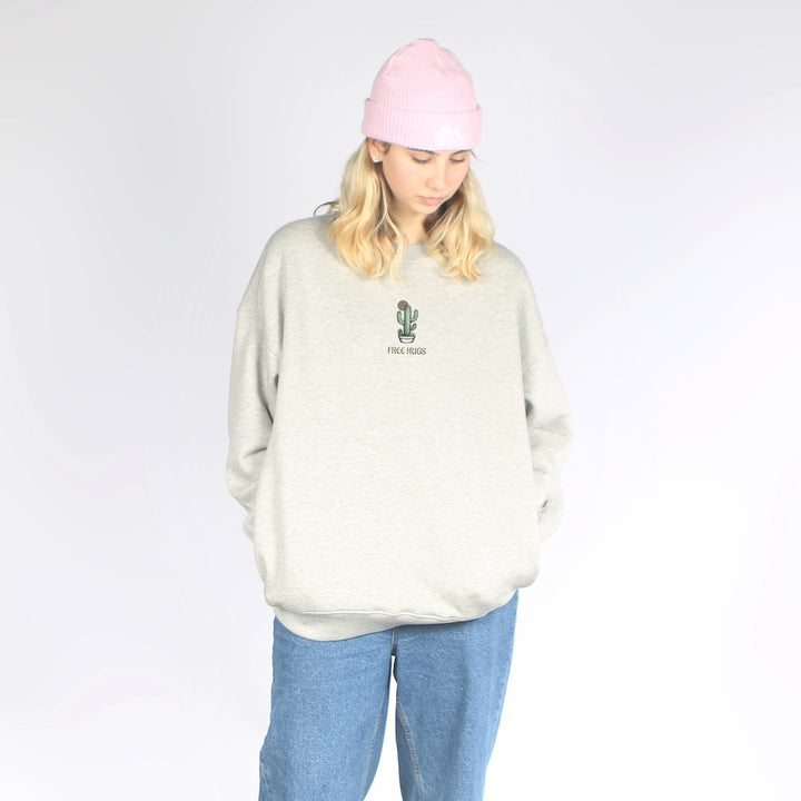 Gratis DWR Oversized Crew Grey Marle