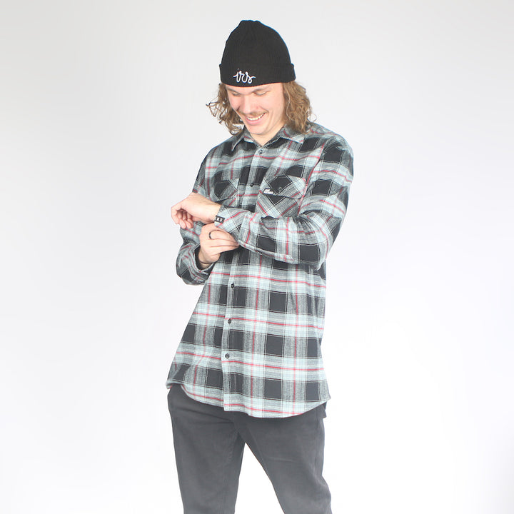 Country Flannel Shirt Black/Red/Grey