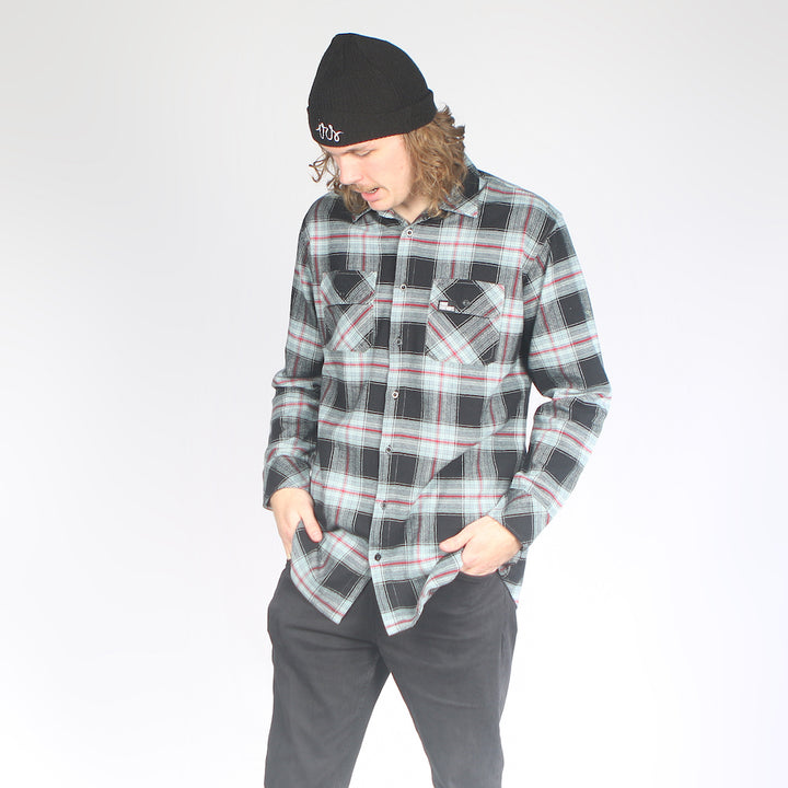 Country Flannel Shirt Black/Red/Grey