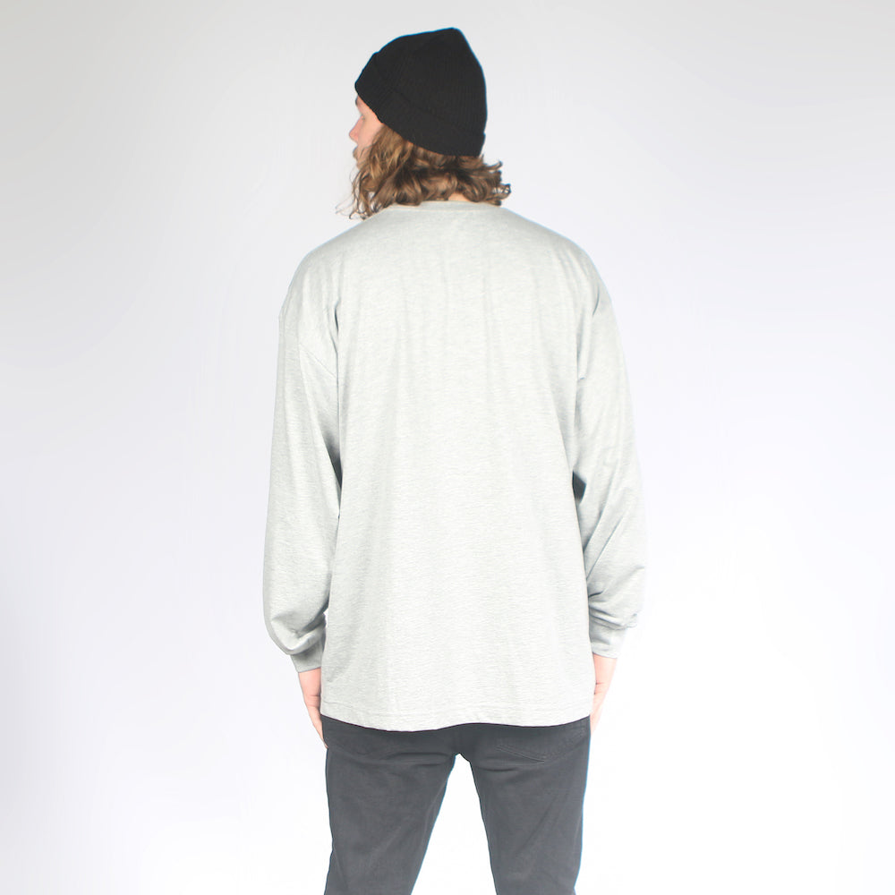 Skip Long Sleeve Tee Grey Marle