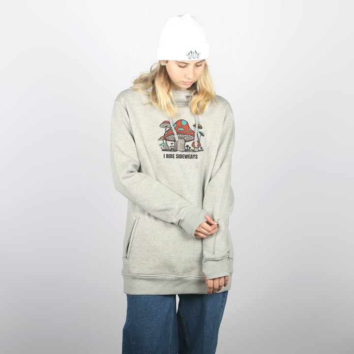 Shroom DWR Shred Fit Hoodie Grey Marle