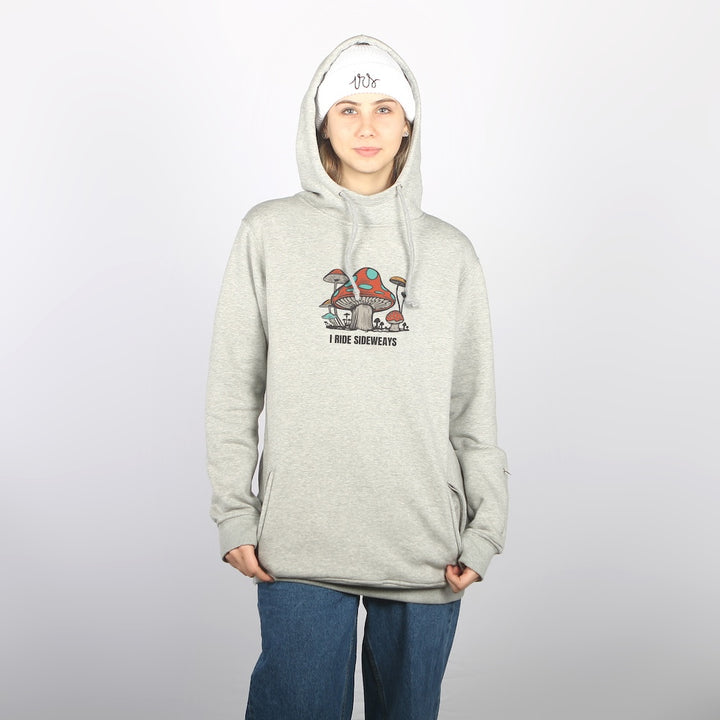 Shroom DWR Shred Fit Hoodie Grey Marle