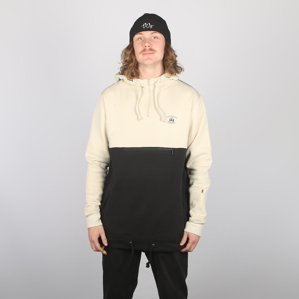 Black and 2025 tan hoodie