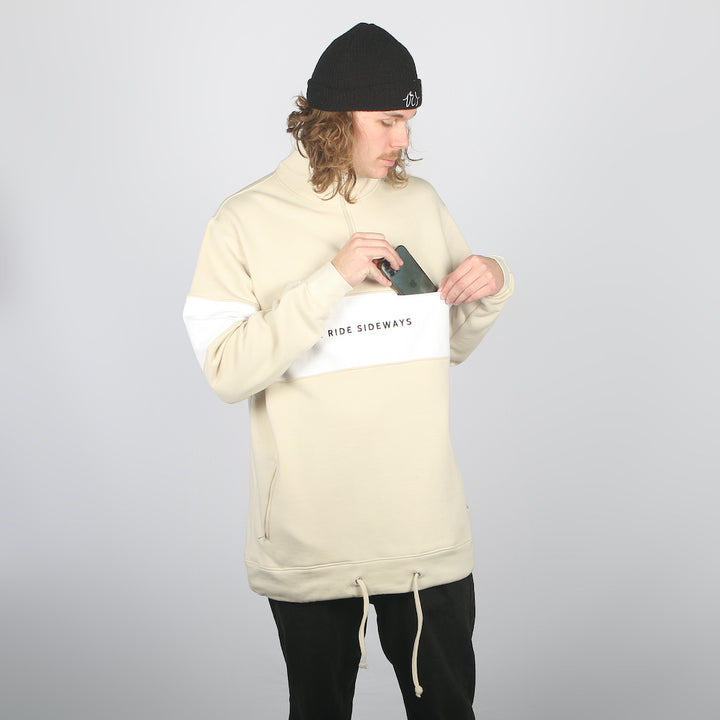 Mids DWR Shred Fit Hoodie Tan/White