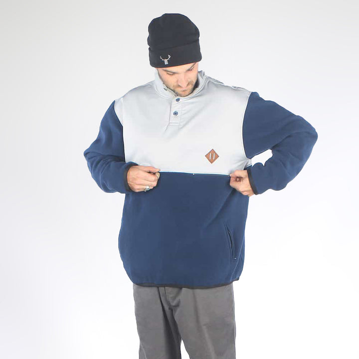 Remarks Fleece Navy/Grey