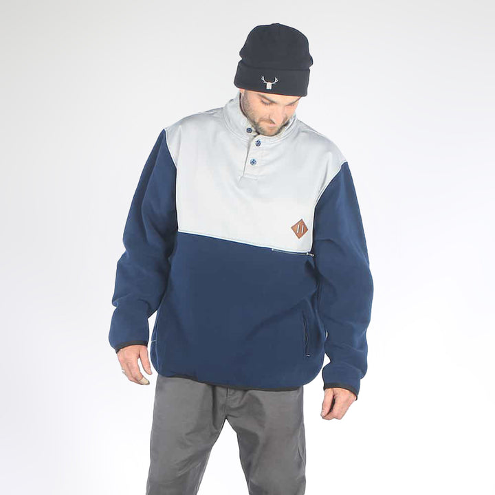 Remarks Fleece Navy/Grey