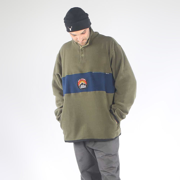Centre Fleece Olive/Navy