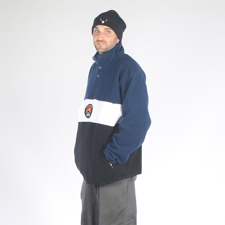 Centre Fleece Black/Navy/White