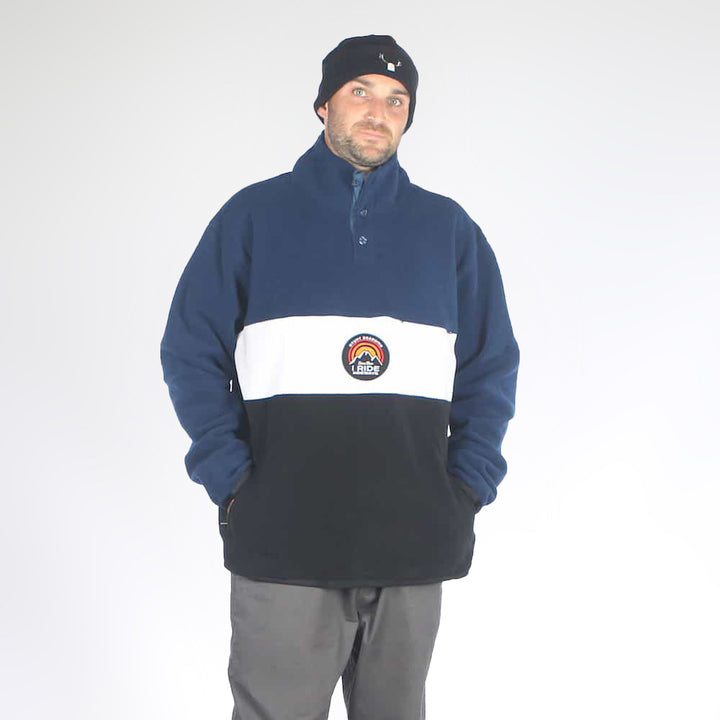 Centre Fleece Black/Navy/White