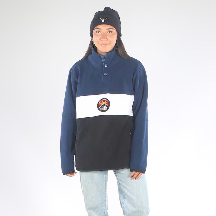 Centre Fleece Black/Navy/White
