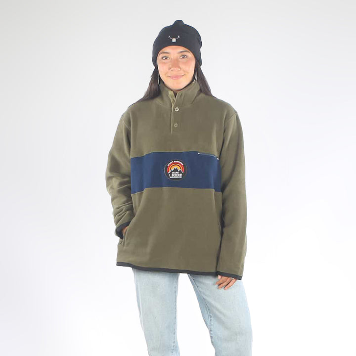 Centre Fleece Olive/Navy
