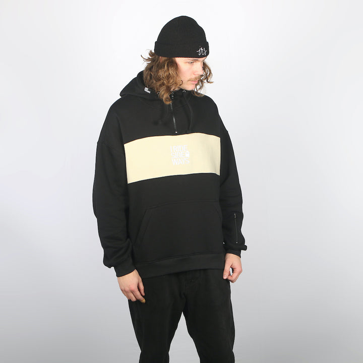 Antons DWR Oversized Hoodie Black/Tan