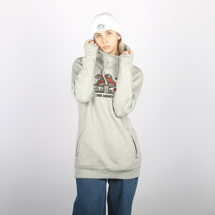 Shroom DWR Shred Fit Hoodie Grey Marle
