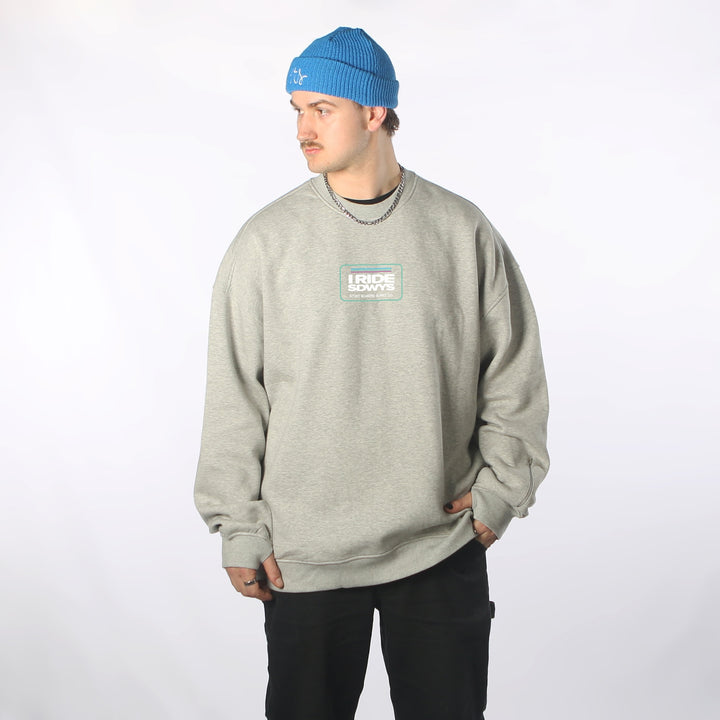Rad DWR Oversized Crew Grey Marle
