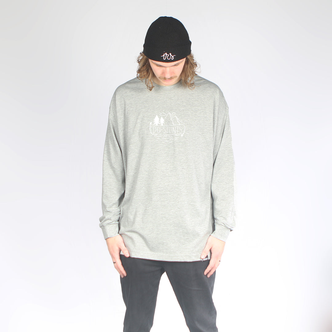 Rodeo Long Sleeve Tee Grey Marle - Sample