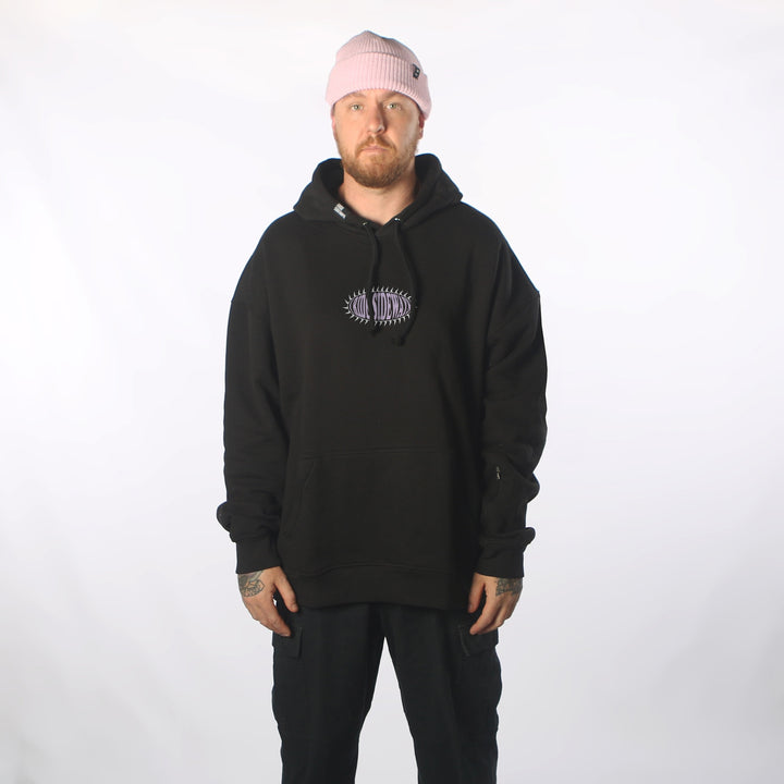 Blue Bird DWR Oversized Hoodie Black