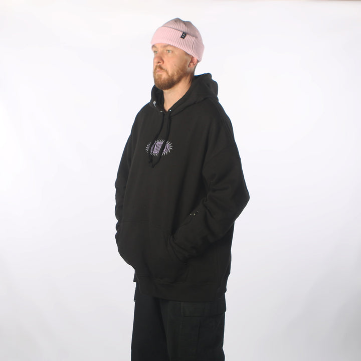 Blue Bird DWR Oversized Hoodie Black