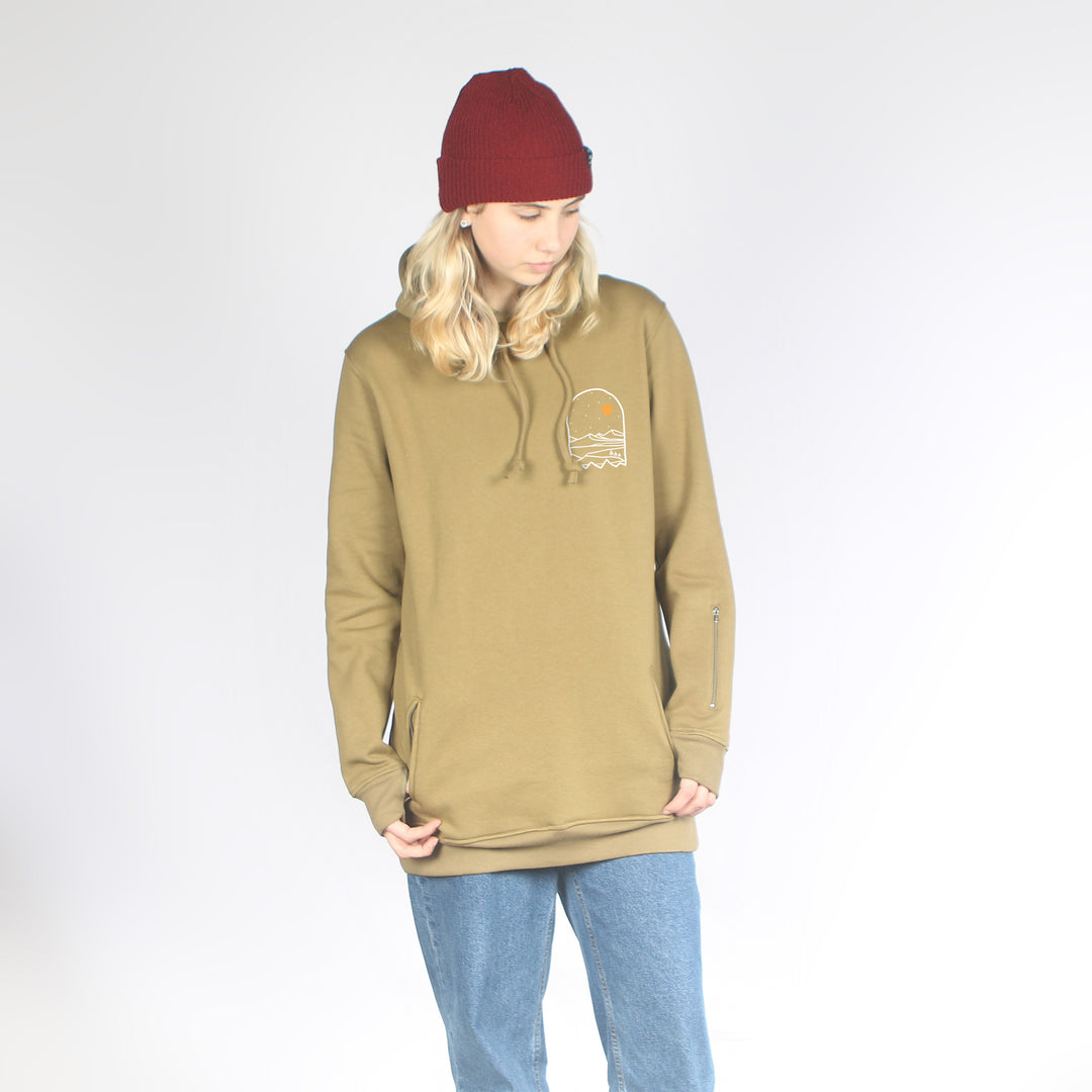 Moonlight DWR Shred Fit Hoodie Olive