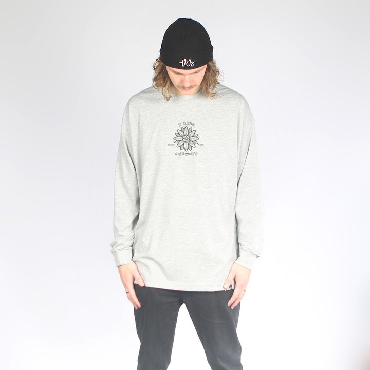 Skip Long Sleeve Tee Grey Marle