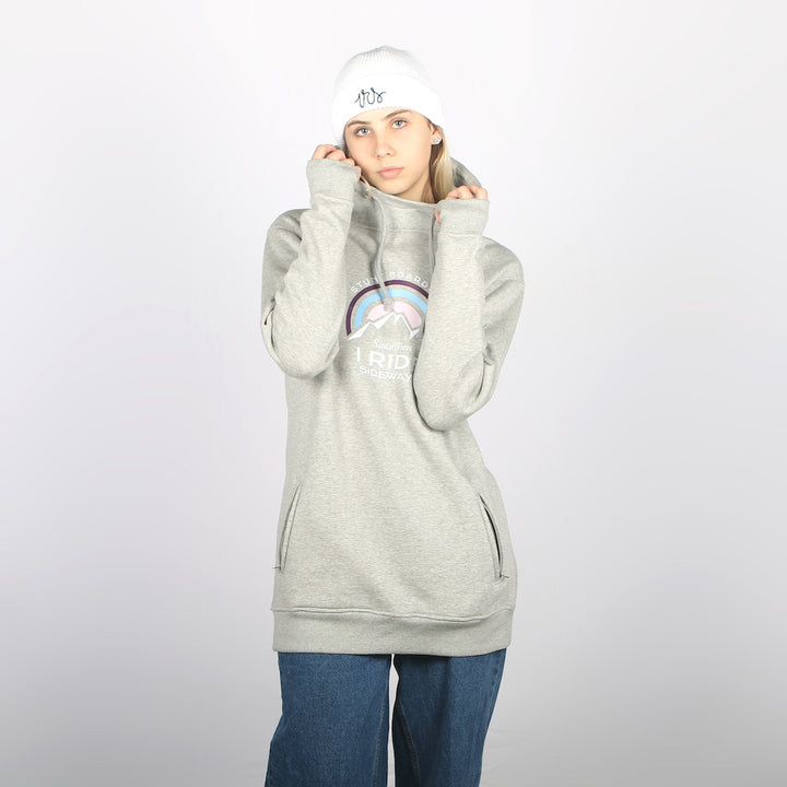 Indah DWR Shred Fit Hoodie Grey Marle