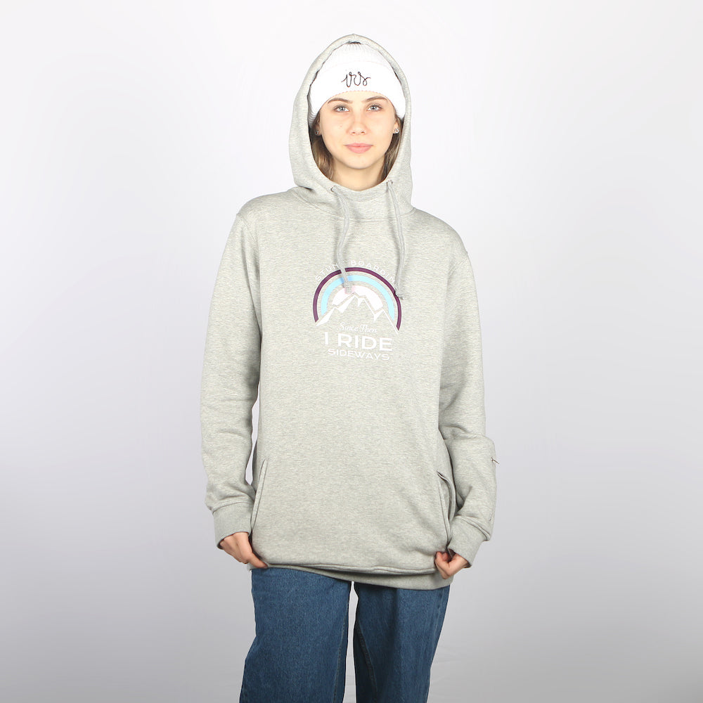 Indah DWR Shred Fit Hoodie Grey Marle