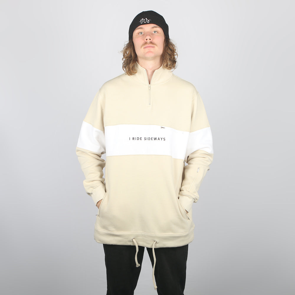 Mids DWR Shred Fit Hoodie Tan/White