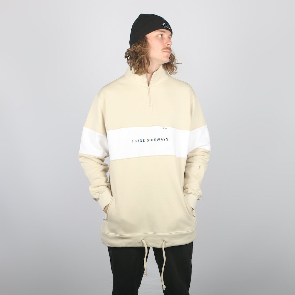 Mids DWR Shred Fit Hoodie Tan/White