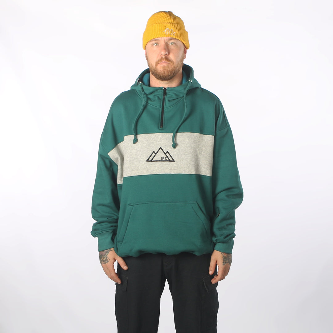 Myoko DWR Oversized Hoodie Teal/Grey Marle