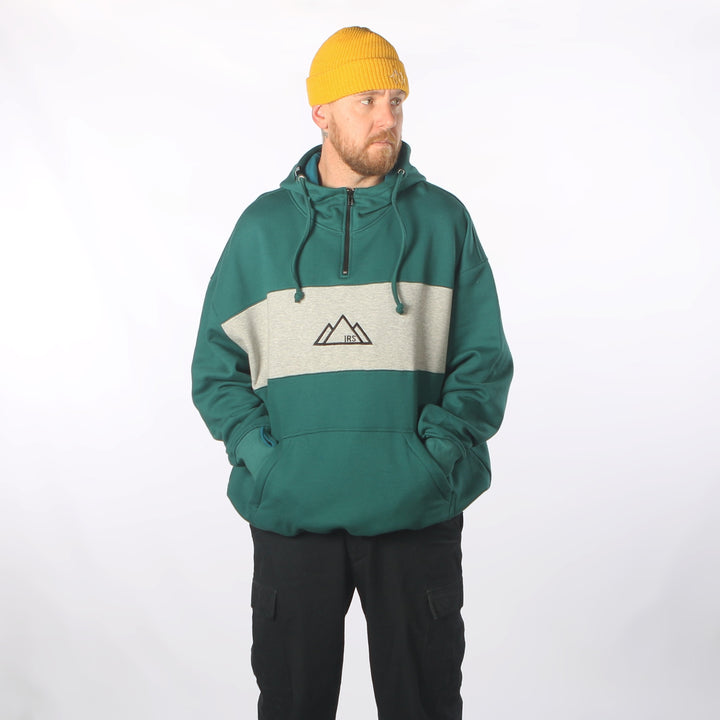Myoko DWR Oversized Hoodie Teal/Grey Marle