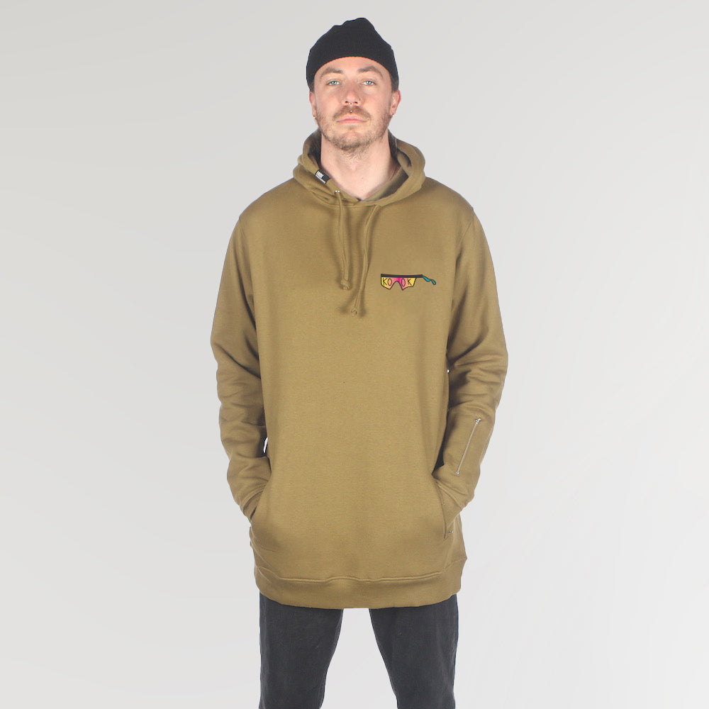 Smooth DWR Shred Fit Hoodie Olive