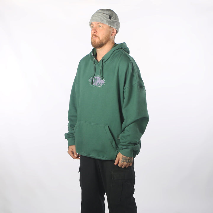 Blue Bird DWR Oversized Hoodie Teal