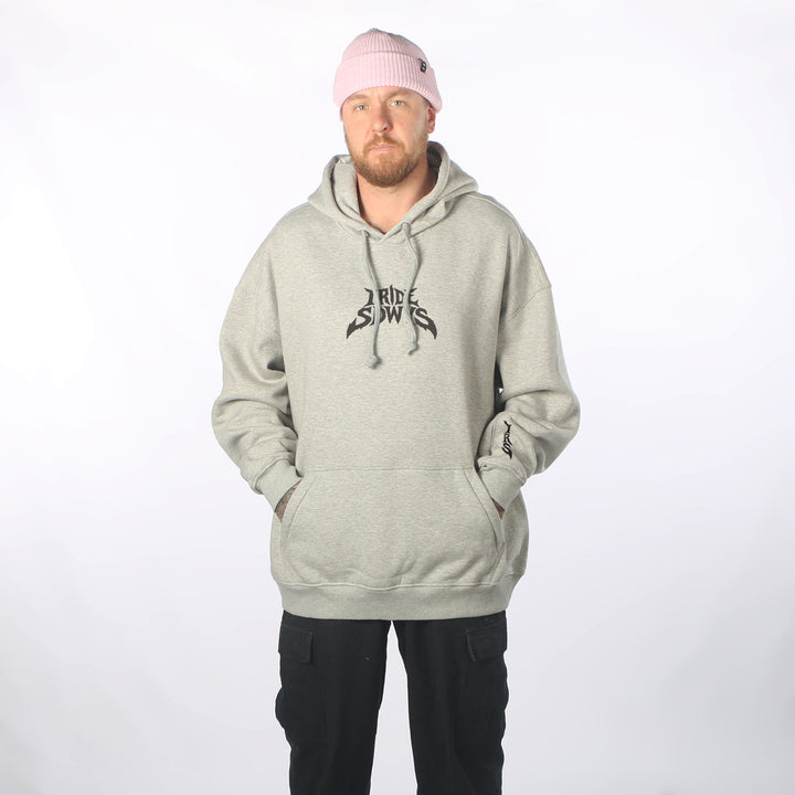 Smash DWR Oversized Hoodie Grey Marle