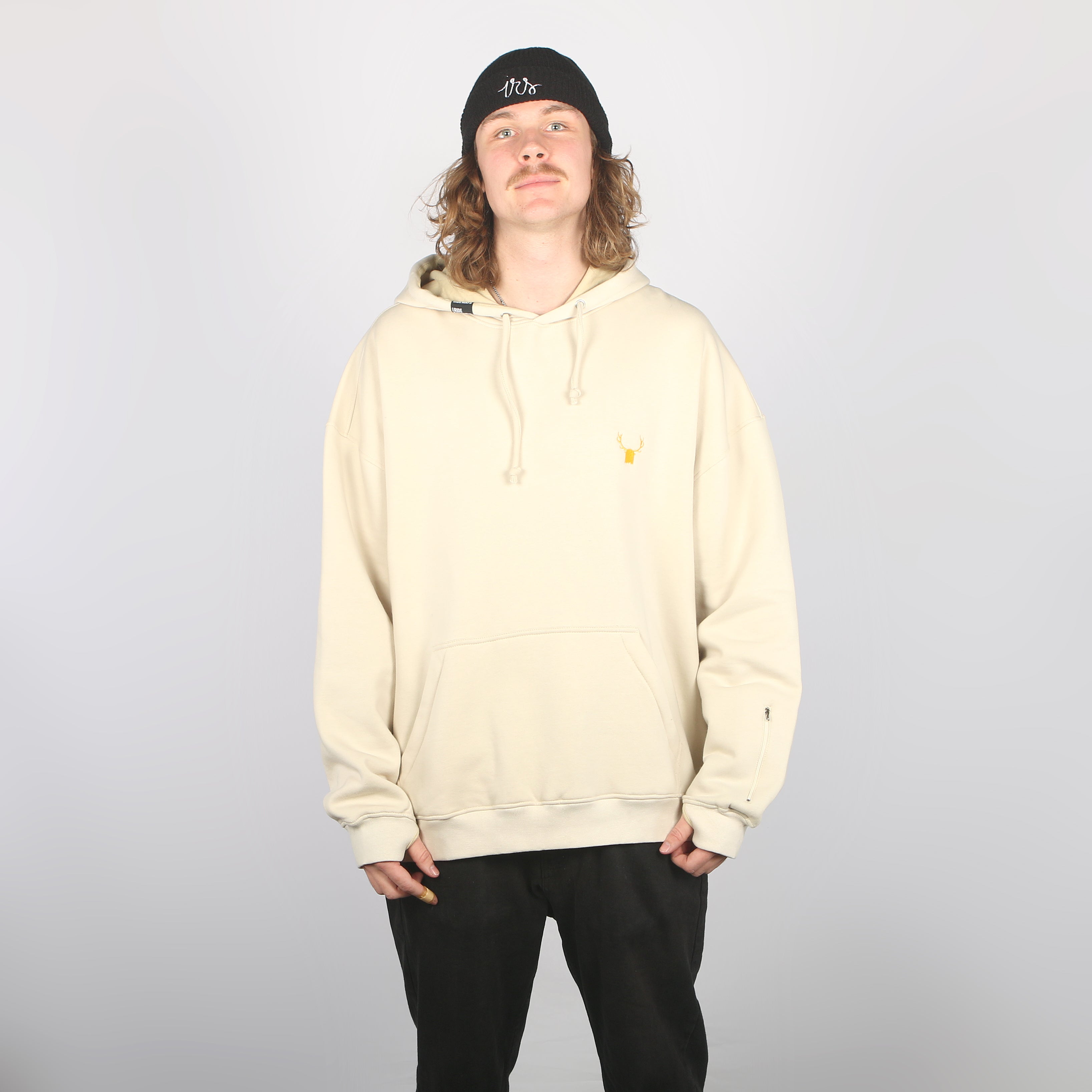 Tan oversized hoodie sale