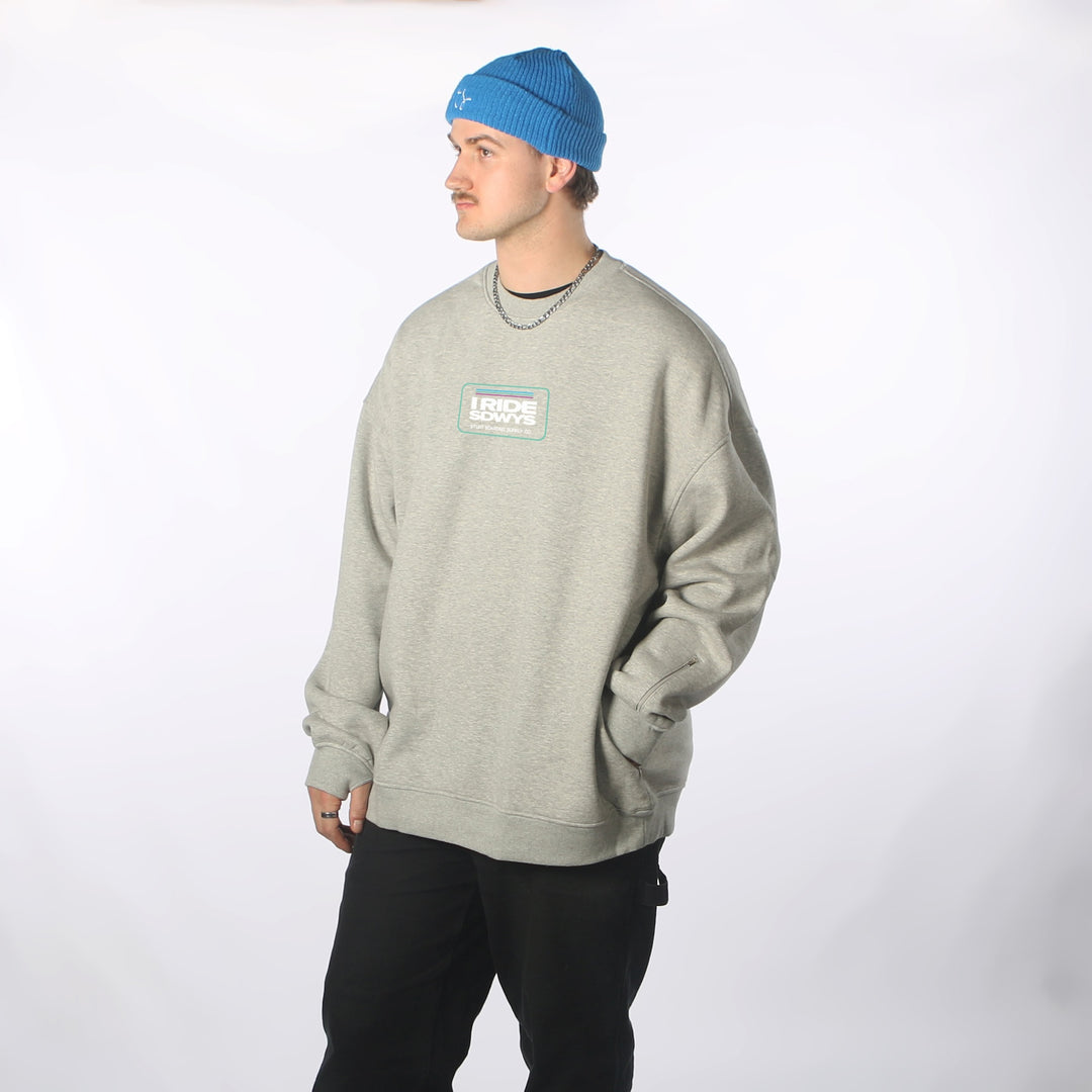 Rad DWR Oversized Crew Grey Marle