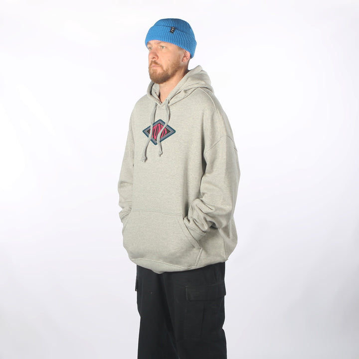 Stoke DWR Oversized Hoodie Grey Marle