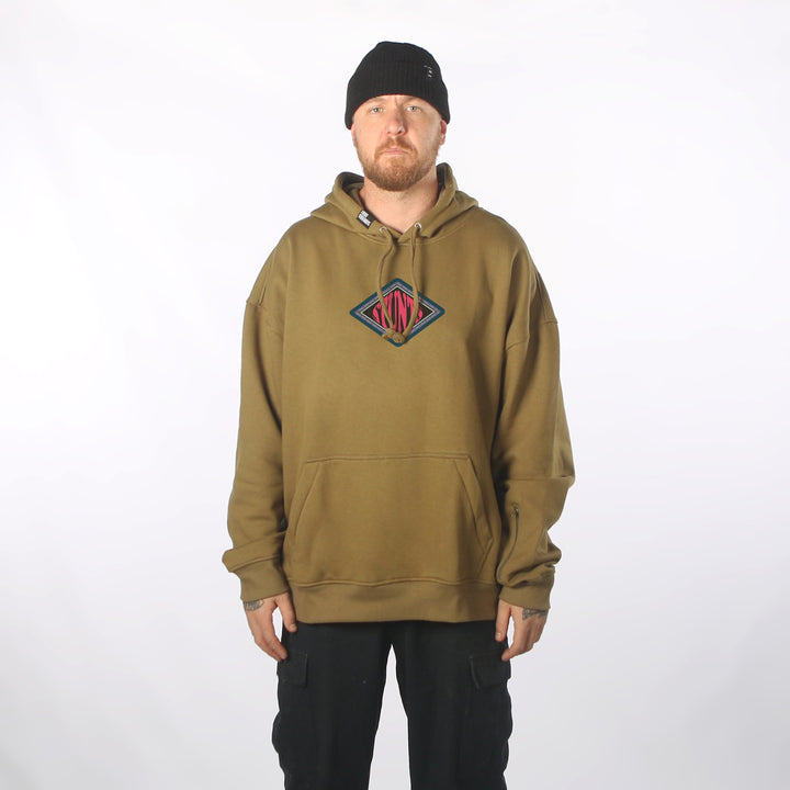 Stoke DWR Oversized Hoodie Olive