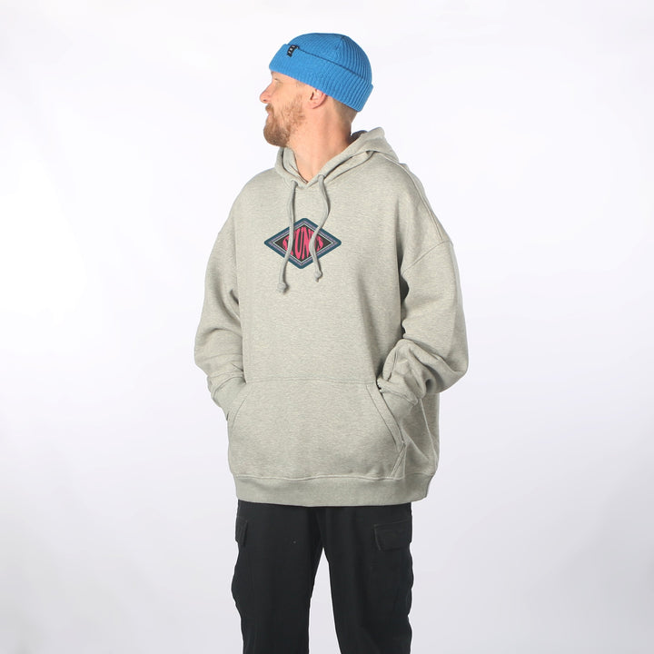 Stoke DWR Oversized Hoodie Grey Marle