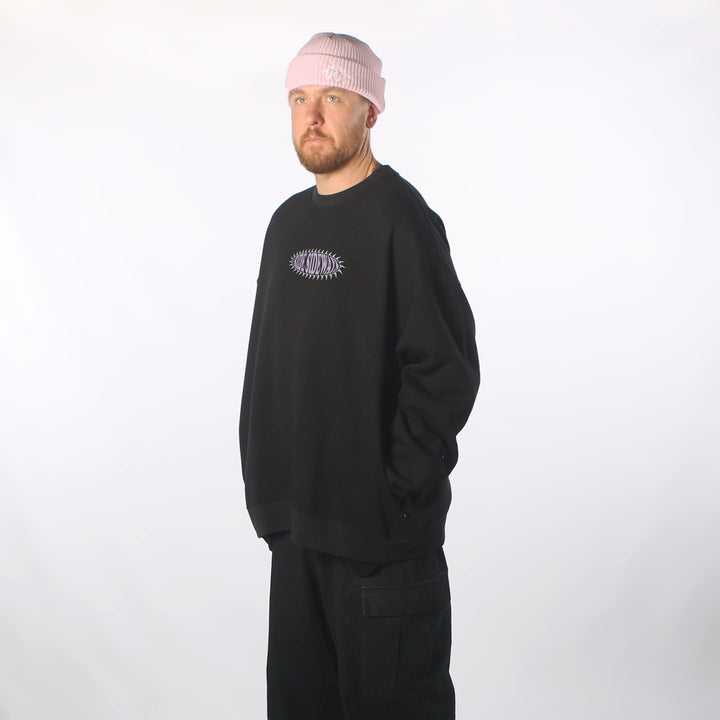 Warp DWR Oversized Crew Black